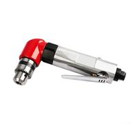Evenoonest Taladro neumático de ángulo recto, portabrocas de 3 mandíbulas | 90 PSI, entrada de aire de 1/4 pulgadas, peso ligero de 1,16 kg, compacto para espacios reducidos, bricolaje y tareas