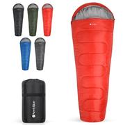 Event Decor - Saco de dormir cálido con forma de momia, ligero e impermeable para uso en exteriores, equipo de dormir compacto de 7 x 3 pies con capucha para adultos, perfecto para viajes, senderismo