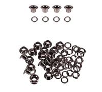 Event Decor Shop Ojales de barril largo de bronce de 4 mm con arandelas, ojales duraderos para manualidades de cuero, proyectos de manualidades y costura, ideal para bolsos, ropa y álbumes de recortes