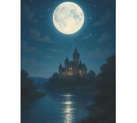 Event Planning Notebook - Moonlit Castle Cover: Plan every event detail with budget tracking, to-do lists, and guest management