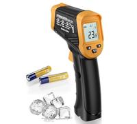 Eventek Termómetro Infrarrojo -50°C a 600°C, Pistola de Temperatura Láser Digital con Emisividad Ajustable y Pantalla LCD Retroiluminada, Ideal para Horno de Pizza, Barbacoa, Cocina, Coche e Industria