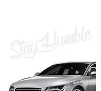 Eventerde Adhesivo para coche con texto en inglés "Keep Humilde", "Stay Humble", adhesivo para ventana delantera y trasera, adhesivo impermeable para el puntal de la puerta del coche para una fácil