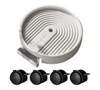 Eventerde - Bandeja enrollable para ruedas | Base móvil resistente con de drenaje para interior exterior y casa de apartamento