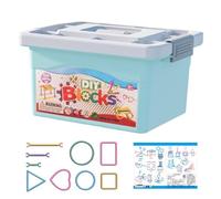 Eventerde Bastones de Construcción, Juguetes de Paja | Conjunto educativo de ingeniería de construcción de 1500 piezas - Actividades sensoriales palos Juguetes para Kindergarten Educación