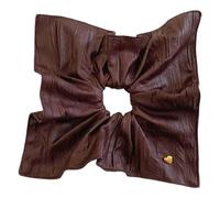 Eventerde Big Scunchies - Crunchies de piel sintética con forma de corazón para coletas grandes raras, elegantes y lindas corbatas para todo tipo de cabello, cabello grueso y fino