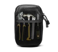 Eventerde Bolsa de cintura para herramientas para hombres, bolso de cinturón de herramientas | Organizador de almacenamiento de herramientas | Bolsillo de engranajes múltiples, organizador de gadgets
