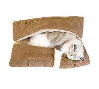 Eventerde Cama para gatos | Alfombra plegable de doble cara - Cojín para gatos de 4 maneras ajustable, para cachorro pequeño perro animal doméstico interior todas las estaciones casa apartamento viaje