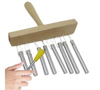 Eventerde Carillones de barra, instrumentos de campanillas musicales - Campanillas de mesa de una hilera con mazo, Instrumento de percusión de campanilla de barra única, Instrumento de percusión para