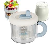 Eventerde Colador de Yogur con Tapa - Filtro para Yogur Griego con Tapa Hermética | Filtro Reutilizable De Malla Fina Para Separador De Crema Quesero Dieta Bienestar Cocina Hogar