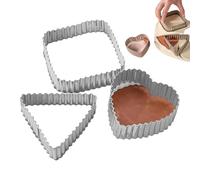 Eventerde Cortador de pelo para hornear, Formas de cortador de galletas - Triangle Shape Bread Balloss Cutter,Molde de fabricante de galletas antiadherente para bodas, San Valentín, cumpleaños