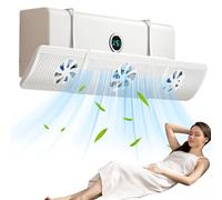 Eventerde Desviadores De Aire Para Rejillas De Techo | Diseño de 3 Ventiladores Desviador de Aire Acondicionado Ajustable - Deflector Para Hogar Oficina Autocaravana Sala Industrial Camping