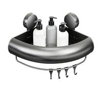 Eventerde - Estantes de ducha con ventosas, antioxidantes, almacenamiento con ganchos, estante de pared de baño esquinero - para cocina, hogar, apartamento, gel de ducha, champú y jabón