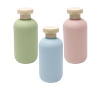 Eventerde Frascos de viaje para productos de aseo | Contenedores líquidos de viaje | Botellas dosificadoras de loción antifugas recargables para acondicionador líquido, jabón de mano,