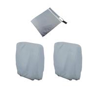 Eventerde Fundas para sillas Plegables | Impermeable Plegable para sillas de Playa de 2 Piezas - Accesorios de Muebles de Exterior Resistentes a los Rayos UV para Mantenimiento, protección y