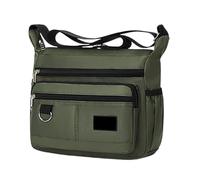 Eventerde hombro para hombre, de cruce para hombre, eslinga mochila espaciosa y espaciosa de época impermeable, práctica de pecho versátil para la vida cotidiana, verde, Se