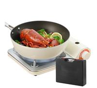Eventerde Hornillo de Camping | Cocina portátil al aire libre para senderismo - Quemador ligero ultraplano compacto para viajes, senderismo y cocina al aire libre con mesa de cocina portátil