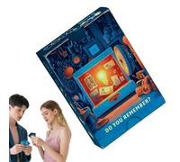Eventerde Juegos para Parejas Adultos, Juegos De Mesa para Parejas, Set De Cartas con 50 Preguntas para Actividades De Navidad Y San Valentín