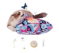 Eventerde Juguete eléctrico para gatos - Juego Interactivo Móvil | Juguetes De Persecución Automática para Animales, para Pequeños Medianos Gran Interior Exterior Jardín Casa