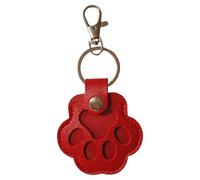 Eventerde Llaveros con Forma de Huella de Patas para Animales | Llaveros Para Mascotas Con Colector De Cerdas | Almacenamiento De Y Colgantes De Joyería Con Diseño De Patas Para, rojo, Se