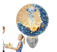 Eventerde Luz nocturna sobre el tema del océano | Estrella de mar, concha, tema océano, luz de noche vintage,Luz animal de concha de estrella de mar vintage, náutica para la escalera