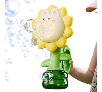 Eventerde Máquina de Burbujas,Soplador Automático de Burbujas | Juguete Interactivo Recargable en Forma de Flor con Luces Coloridas para Jardín, Camping, Playa, Piscina,