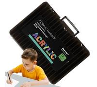 Eventerde Marcadores de Pintura Acrílica - Lote | Marcadores de Pintura Cerámica Doble Punta - Material Artístico de Secado Rápido, Resistente al Despegue y Impermeables para Educación Artística