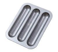 Eventerde Molde para Pan Francés Tipo Baguette y Barra,Bandeja Alargada Para Sándwiches | Molde Antiadherente De Pan,Para Desayunos Y Meriendas Cocina Hogareña Restaurante Apartamento Horno Comercial