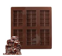 Eventerde Molde para tabletas de chocolate de silicona, molde para tabletas de chocolate antiadherente, fácil liberación, lavable en lavavajillas, cocina para aperitivos, jabón, cubitos de hielo