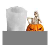 Eventerde Molde Para Velas De Calabaza | Moldes De Resina Para Velas De Calabaza Calavera | Fabricante De Jabón Aromaterapia Resina Decoración De Escritorio Artesanal De Chocolate Cupcake