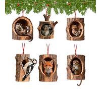 Eventerde Navideños,Decoraciones Navideñas De Acrílico En 2D | Colgante De Animal De Navidad,para Puertas Pared Jardín Alfeizar Balcones Patio Sendero Y Porche