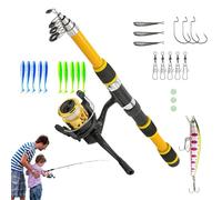 Eventerde Pole de para Niños Pequeños, Pole de para | a Caballo 1,8 m de Caña de Pescar telescópica,Conjunto de Peces para Jóvenes, Kit de Pescado