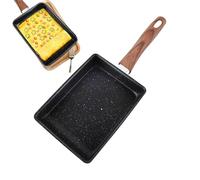 Eventerde - Sartén para tortilla japonesa (16 x 36 cm, sartén rectangular profunda, estufas rectangulares con revestimiento antiadherente, sartén cuadrada