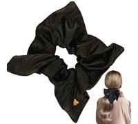 Eventerde Scrunchies de cabello para chicas, bufanda de cabello Surcunchies,Soporte de cola de caballo en de corazón Surcunchies grandes - Vínculos elásticos para el cabello para mujeres y niñas con