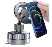 Eventerde Soporte de teléfono magnético al vacío, Soporte de teléfono magnético al vacío,Rotación de teléfonos inteligentes de vacío rotativo Cradlas de teléfono de coche - Automóvil portátil