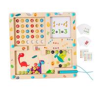 Eventerde Tabla matemática magnética, Tabla de aprendizaje magnético - Juguetes educativos de aprendizaje de números,Juegos matemáticos para, Juego de mesa matemática educativa, Juguetes