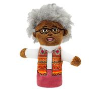 Eventerde Títeres de Dedo de Felpa, Juguetes de Títeres de Dedo para | Juguetes de Peluche de Títeres de Dedo de Dibujos Animados - Juguetes de Exposición de Muñecas Familiares Africanas,