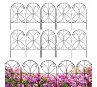 Eventerde Valla Anti-Animal - 10 paneles de protección para perros, cerca de jardín ligera y resistente, borde del paisaje para terraza y patio trasero