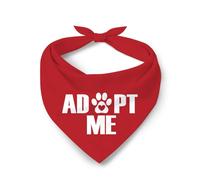 Evento De Concientización sobre La Adopción De Adopt Me Rescue Triángulo Baberos Bufandas Personalizada Bandanas Triangulares para Perro Duradero Pañuelo para Mascotas Gatos