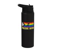 Evento Pride Run Track | Orgullo Gay LGBTQ - Retro Stainless Steel Insulated Water Bottle