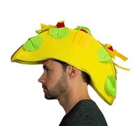 Events Novelty Food Headband, French Fries Hat, Mexican Food Headbands for Women, Fast Food Headpieces, Funny Props for Adults and Kids, Novelty Burger Headwear for Parties, Events, or Fun Costume