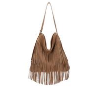 EVEOUT Bolso Bandolera Boho con Flecos de Gamuza sintética