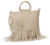 EVEOUT Bolso Bandolera con borlas para Mujer Bolso con borlas Moda Bolso con Flecos Bolso de Mano de Estilo Sencillo Bolsos de Hombro niñas