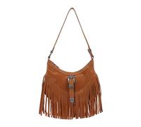 EVEOUT Bolso Bandolera con Flecos para Mujer de Ante Sintético,Estilo Occidental,Bolsos con Borlas Hippie para Axilas