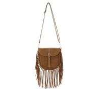 EVEOUT Bolso Bandolera de Piel Gamuza con Flecos Bolso de Hombro Boho Estilo Western Bolso Hippie con Borlas