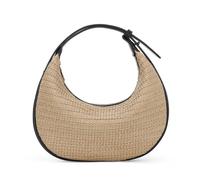 EVEOUT Bolso Bandolera de Rafia para Mujer Liviano de Verano Boho Bolso Media Luna Paja Tejido para Playa Vacaciones Diario