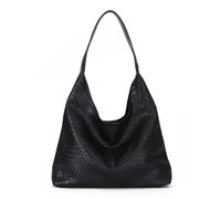 EVEOUT Bolsos Tote Cuero PU para Mujer Trenza Bolsos de Hombro Vintage Grande Shopper para Gimnasio Trabajo Vacaciones