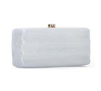 EVEOUT Clutch de Acrílico Cuadrado con Cadena para Mujer Elegante Carteras de Mano de Noche Bolsos Bandolera para Novia Boda Fiesta