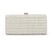 EVEOUT Clutch de Acrílico Cuadrado con Cadena para Mujer Elegante Carteras de Mano de Noche Bolsos Bandolera para Novia Boda Fiesta