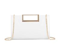 EVEOUT Clutch de Cuero para Mujer Bolso de mano con Cadena para Fiesta Noche Boda Bolsos bandolera para Cotidiana