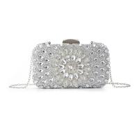 EVEOUT Clutches de noche con brillantes Mujer Elegante Cristal Bolsos bandolera de novia Bolsa de hombro para Fiesta Prom Boda